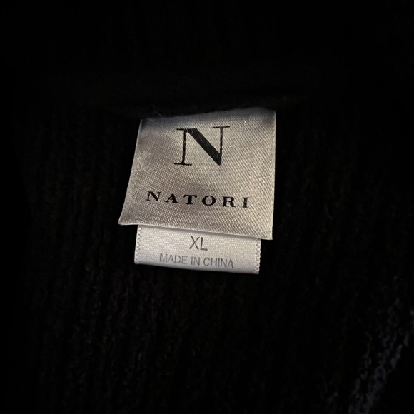 natori knit black cardigan in black size XL - Picture 6 of 6